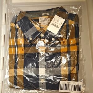 New Vintage J. Crew Men's Slim Washed Plaid Shirt